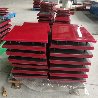 Taşıyıcı 80 Şore A Çelik Metal Arka Polyurethane Kullanım Liner Döşeme