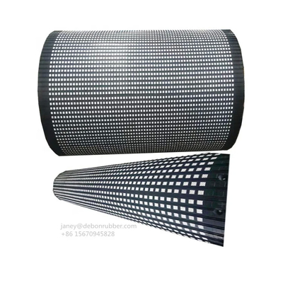 Dayanıklı Konveyör Pulley Lagging 20mm Kalınlığı Kauçuk Lagging