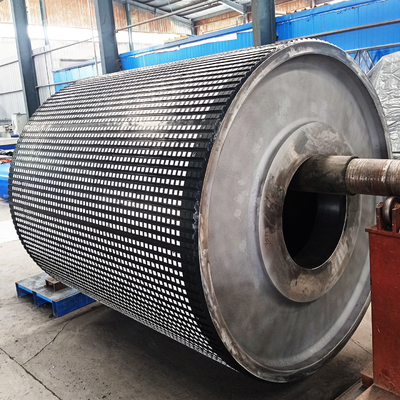 Konveyör Tambur Kasnağı Seramik Gecikmeli 12mm 15mm Kalın 10m Uzun Kauçuk Seramik Kasnak Gecikmeli