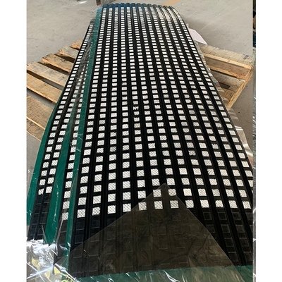 Konveyör Kasnağı 500mm Genişlik İçin Kauçuk Gecikmeli Gömülü Dimple Seramik Karo
