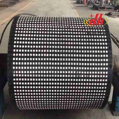Değiştirilebilir Bolt On Diamond Conveyor Pulley Lagging For Drive Pulley