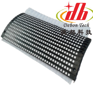 Değiştirilebilir Bolt On Diamond Conveyor Pulley Lagging For Drive Pulley